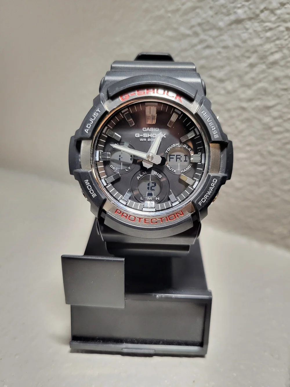 G-Shock Black Men's Multi-Function Watch GAS-100